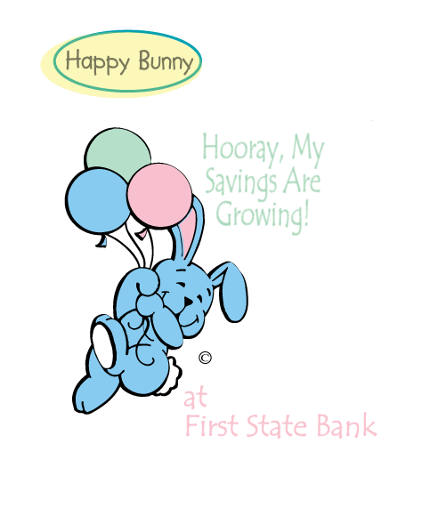 BR Bank Happy Bunny