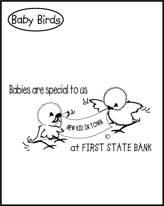 BR Bank Tote Baby Birds