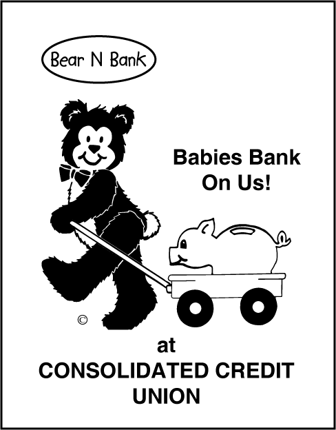 BR CU Tote Bear N Bank