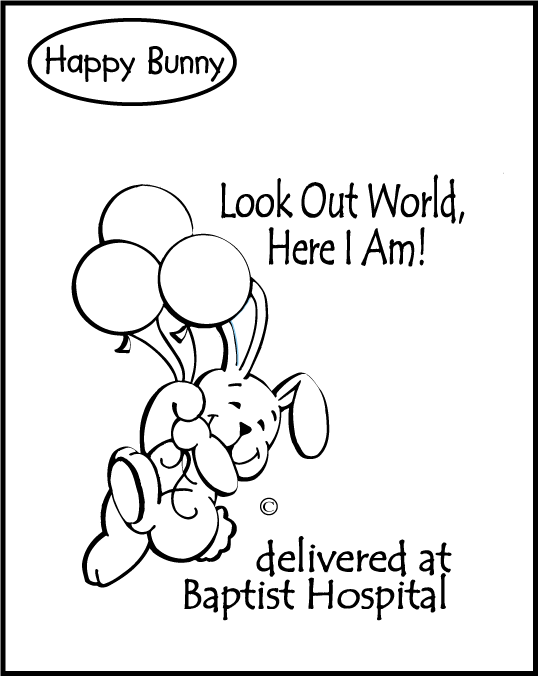 BR Hosp Tote Happy Bunny